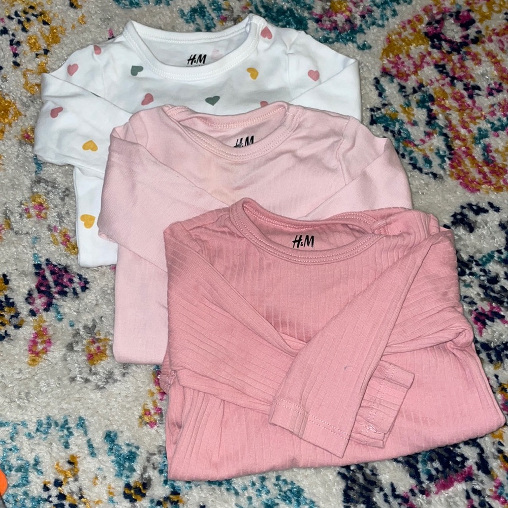Baby girl long sleeve onesies